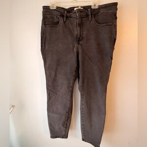 Madewell 10” High Rise Black Skinny Jeans Sz 18W